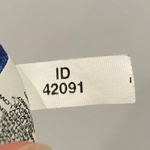 Victoria’s Secret Blue Gold Striped Button Front Silky Lingerie Top - Picture 6 of 6